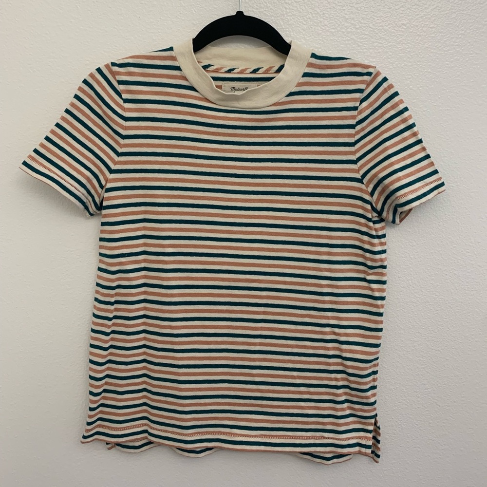 Madewell Striped Short Sleeve Top